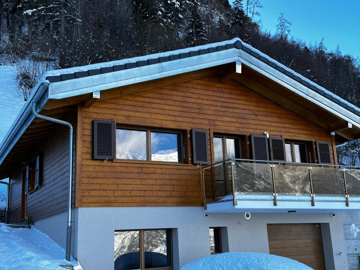 Chambres D'Hotes Les Louettes A Sapinhaut Canton Du Valais Saxon Eksteriør billede